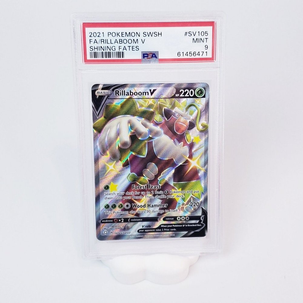 2020 Pokemon Sword & Shield SWSH Rillaboom V Rebel Clash 175/192 PSA 9 Mint